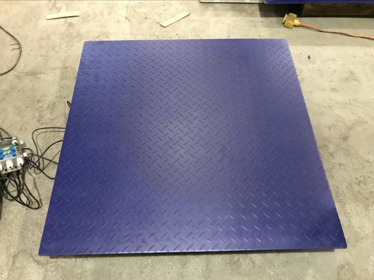 IP68 Single Deck LED / LCD Display Floor Weighing Scales